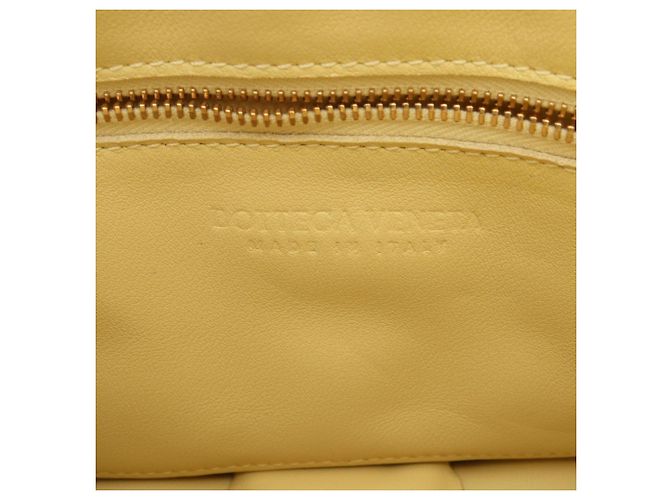 Borsa a Spalla Padded Cassette Bottega Veneta Giallo - vista 4