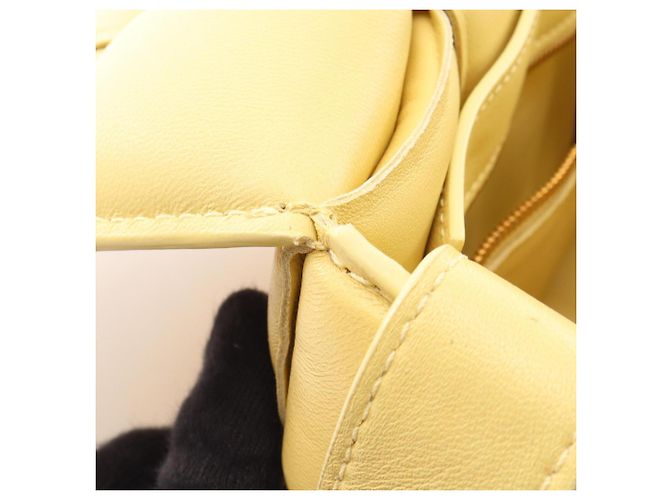 Borsa a Spalla Padded Cassette Bottega Veneta Giallo - vista 5