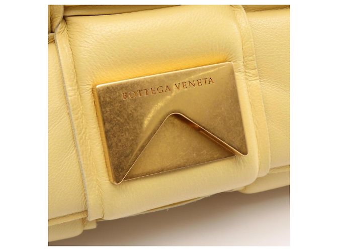 Borsa a Spalla Padded Cassette Bottega Veneta Giallo - vista 7