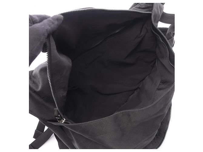 Sac à dos/Sac à main en nylon noir Bottega Veneta - vue 3