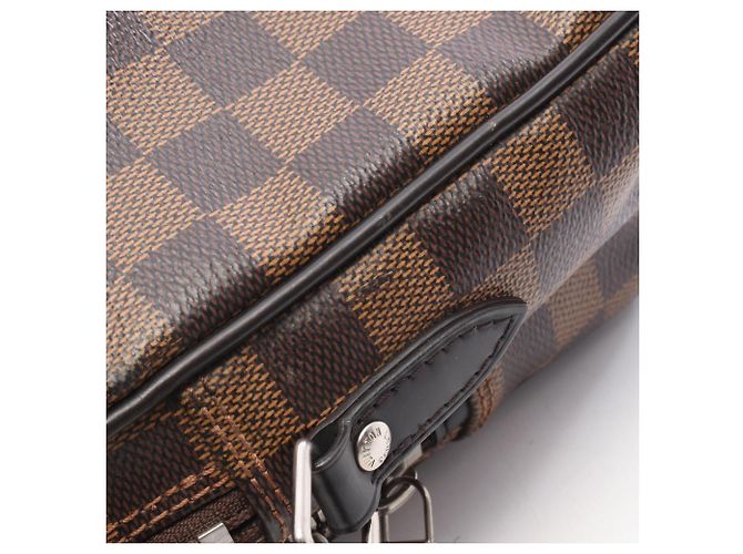 Borsa a tracolla Louis Vuitton Amazon Damier Savannah Chapman Brothers Marrone Nero Multicolore - vista 10