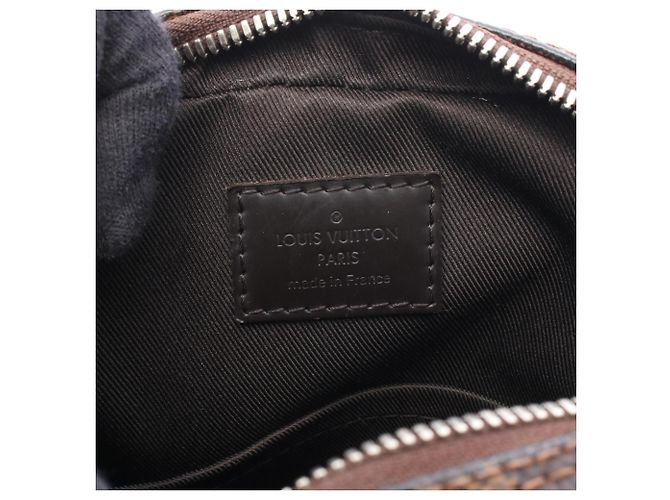 Borsa a tracolla Louis Vuitton Amazon Damier Savannah Chapman Brothers Marrone Nero Multicolore - vista 4