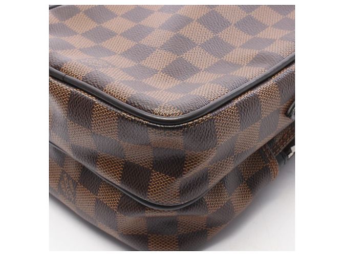 Borsa a tracolla Louis Vuitton Amazon Damier Savannah Chapman Brothers Marrone Nero Multicolore - vista 7