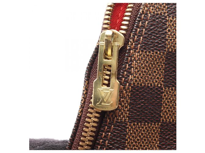 Borsa Louis Vuitton Alma Damier Ebene Marrone - vista 11