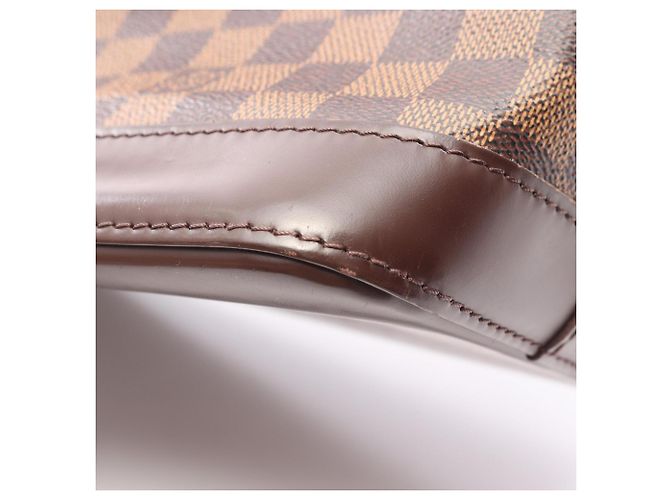 Borsa Louis Vuitton Alma Damier Ebene Marrone - vista 7