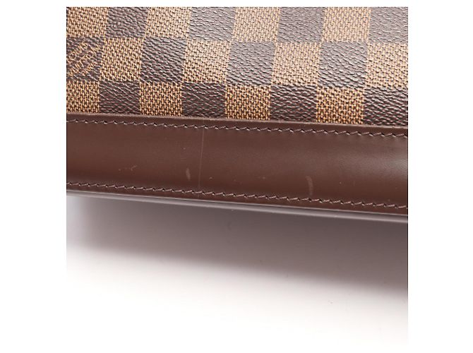Borsa Louis Vuitton Alma Damier Ebene Marrone - vista 8