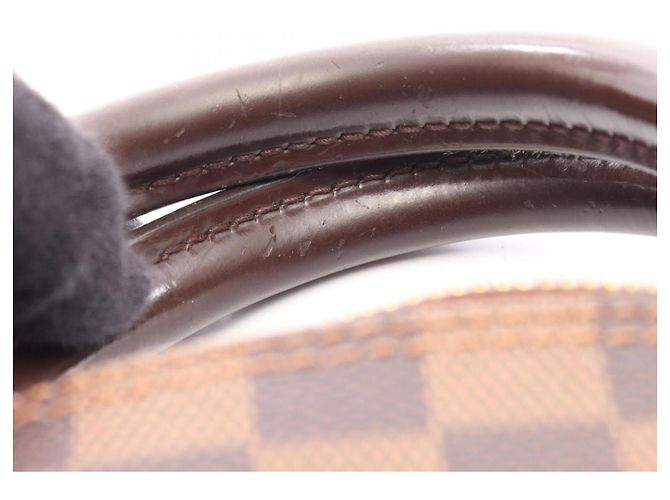 Borsa Louis Vuitton Alma Damier Ebene Marrone - vista 9