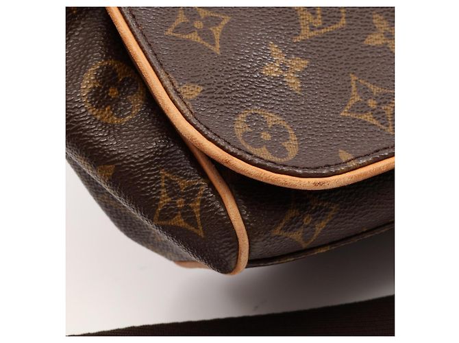 Borsa a Spalla Louis Vuitton Abbesses Monogram Marrone - vista 7