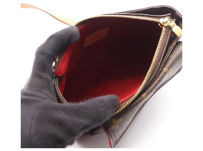 Borsa a Spalla Louis Vuitton Vivacite PM Marrone - vue 3