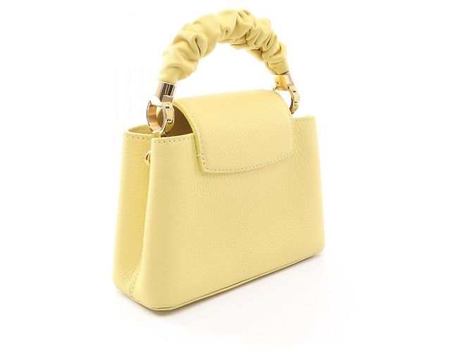 Borsa Louis Vuitton Capucines Mini Chouchou Giallo - vista 2