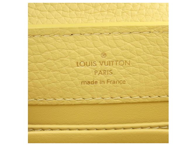 Borsa Louis Vuitton Capucines Mini Chouchou Giallo - vista 4