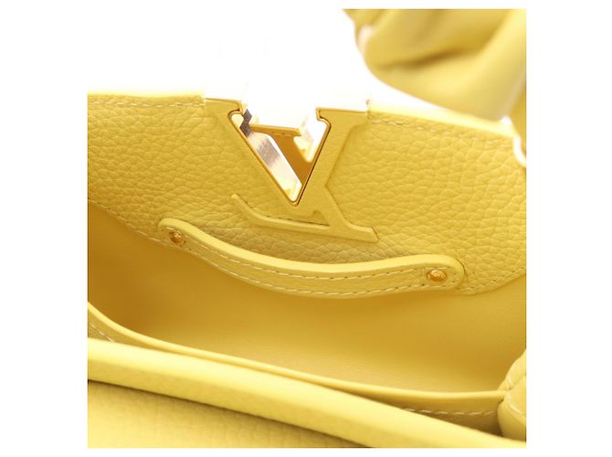 Borsa Louis Vuitton Capucines Mini Chouchou Giallo - vista 5