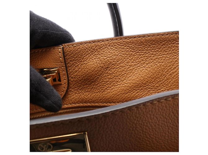 Borsa Louis Vuitton On My Side MM Monogram Noir Marrone Nero - vista 11
