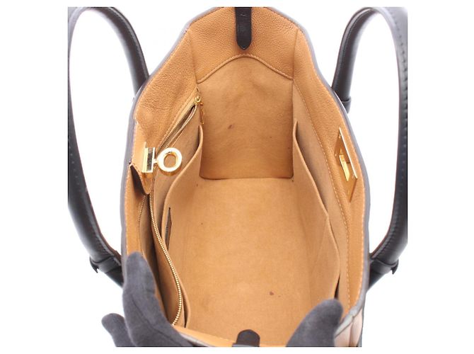 Borsa Louis Vuitton On My Side MM Monogram Noir Marrone Nero - vista 3