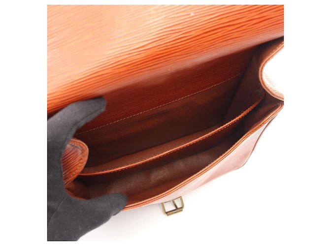 Borsa a tracolla Louis Vuitton Cartouchiere Marrone - vista 3