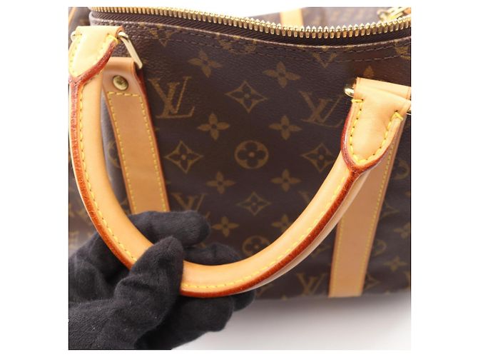 Borsa Boston Louis Vuitton Keepall 50 Marrone - vista 6
