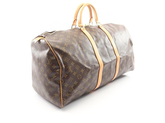 Borsa Boston Louis Vuitton Keepall 55 Marrone - vista 2
