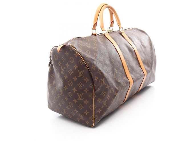 Borsa Boston Louis Vuitton Keepall 55 Marrone - vista 2