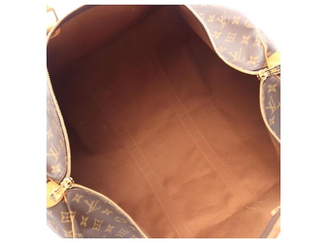 Borsa Boston Louis Vuitton Keepall 55 Marrone - vista 3