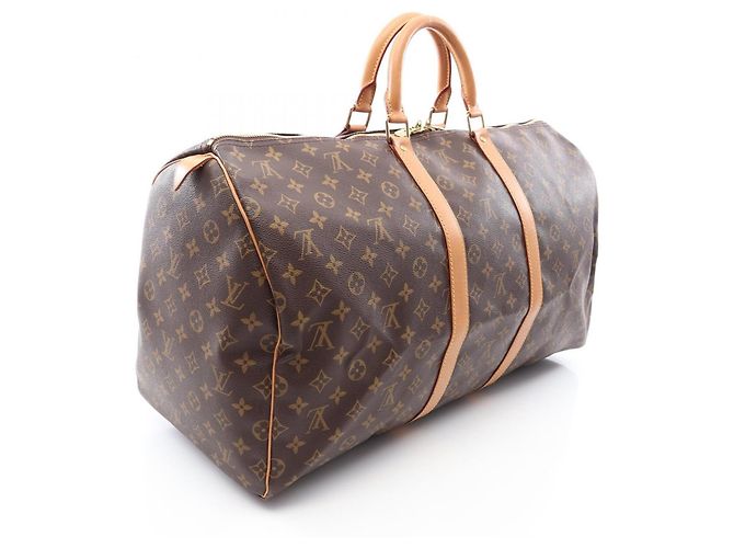 Borsa Boston Louis Vuitton Keepall 55 Marrone - vista 2