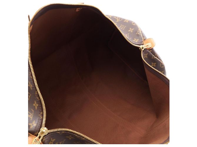 Borsa Boston Louis Vuitton Keepall 55 Marrone - vista 3