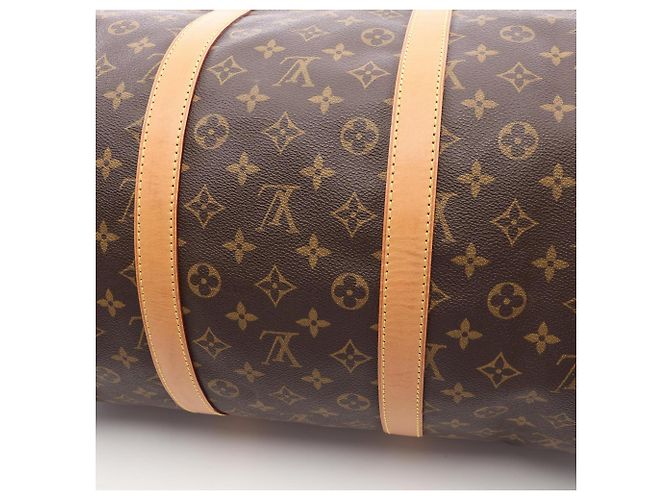 Borsa Boston Louis Vuitton Keepall 55 Marrone - vista 9