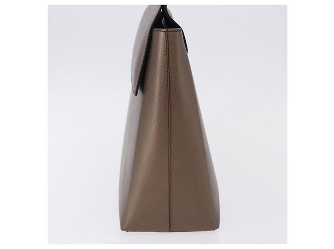 Gucci Vintage Bamboo Handle Leather Small Marrone - vista 3