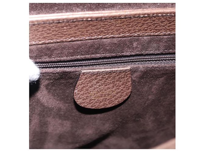 Gucci Vintage Bamboo Handle Leather Small Marrone - vista 6