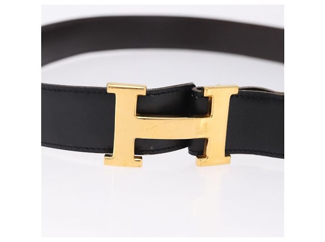 Hermès Hermes Constance Reversible Belt Leather Medium Black - view 5
