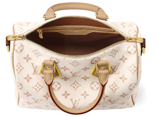 Louis Vuitton Speedy Bandouliere 25 Monogram White Bianco Monogramma - vista 2