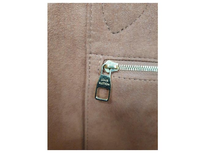 Borsa a tracolla Louis Vuitton Saint Jacques in pelle e rafia Marrone Paglia - vista 13