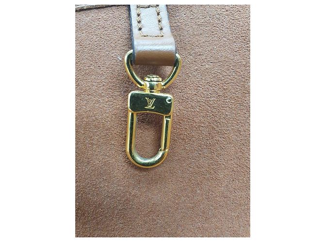 Borsa a tracolla Louis Vuitton Saint Jacques in pelle e rafia Marrone Paglia - vista 14