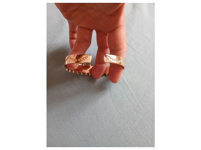 Hipanema Bracciale a cerchio in metallo dorato e turchese D'oro - vista 6