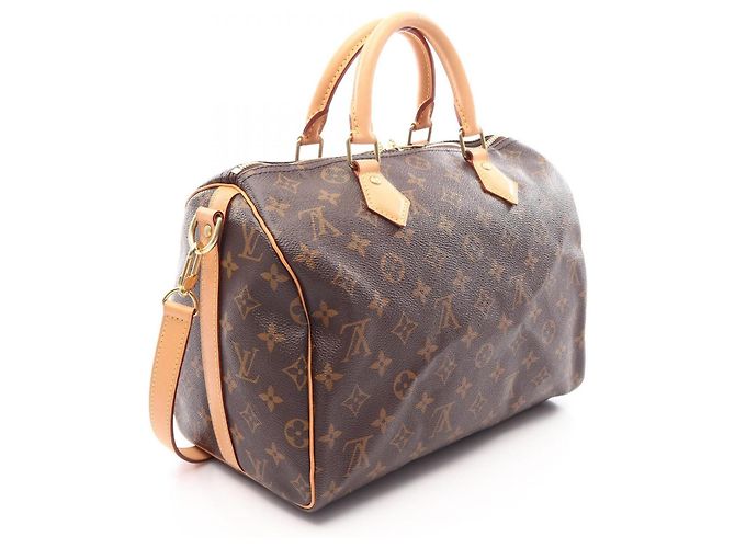 Borsa Louis Vuitton Speedy Bandoulière 30 Marrone - vista 2