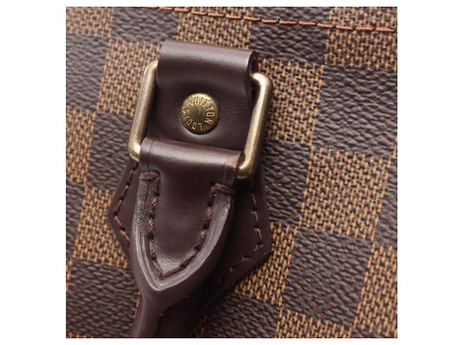 Borsa Louis Vuitton Speedy 25 Damier Ebene Marrone - vista 8