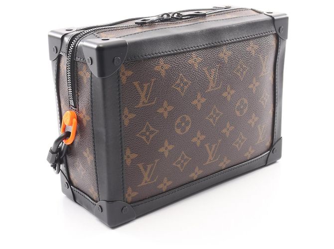 Borsa a tracolla Soft Trunk Louis Vuitton Marrone Nero - vista 2