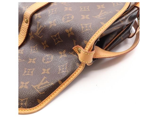 Borsa a Spalla Louis Vuitton Saumur 30 Marrone - vista 10