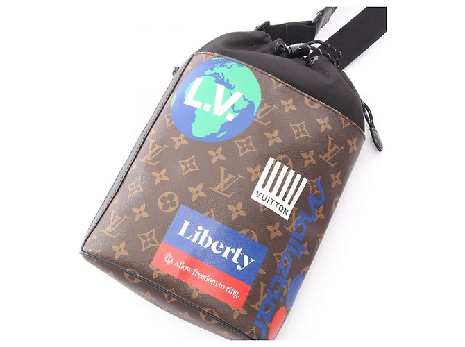 Borsa a tracolla Louis Vuitton Chalk Marrone Multicolore - vista 5