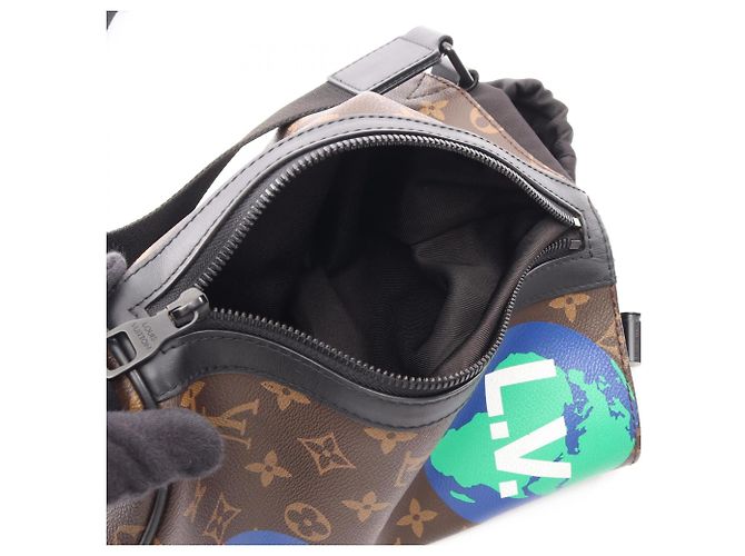Borsa a tracolla Louis Vuitton Chalk Marrone Multicolore - vista 9