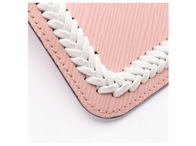 Borsa 2-Way Louis Vuitton Twist MM Rosa Bianco - vista 10