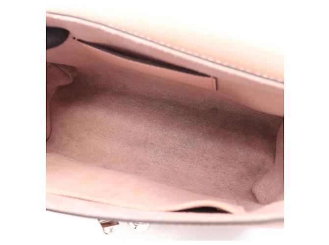 Borsa 2-Way Louis Vuitton Twist MM Rosa Bianco - vista 6