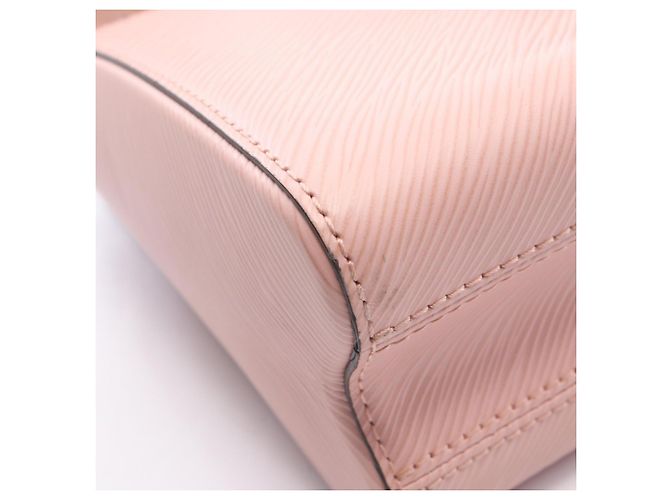 Borsa 2-Way Louis Vuitton Twist MM Rosa Bianco - vista 9