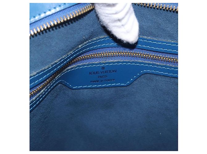 Louis Vuitton Saint Jacques Epi GM Blu - vista 6