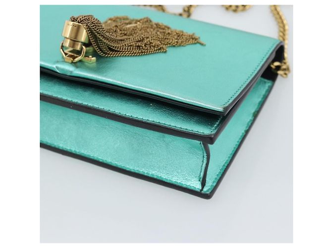 Saint Laurent Kate leather Small Verde - vista 7