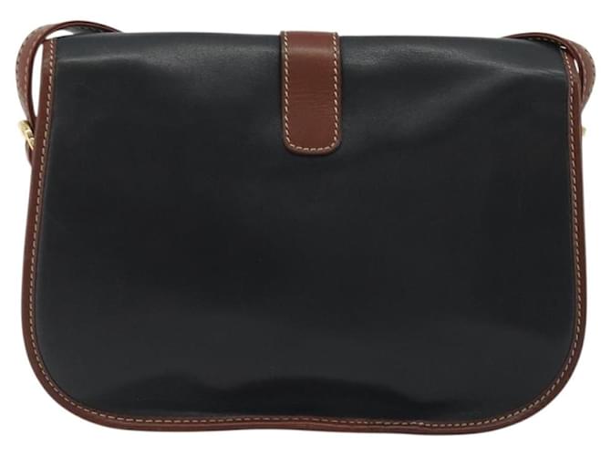 Céline Celine Vintage Flap Leather Nero - vista 2