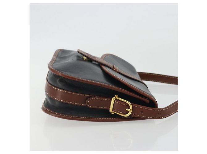 Céline Celine Vintage Flap Leather Nero - vista 3