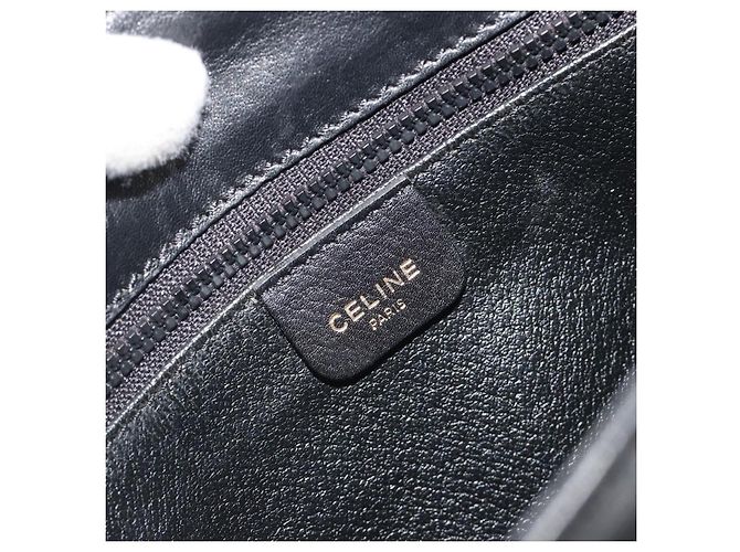 Céline Celine Vintage Flap Leather Nero - vista 6