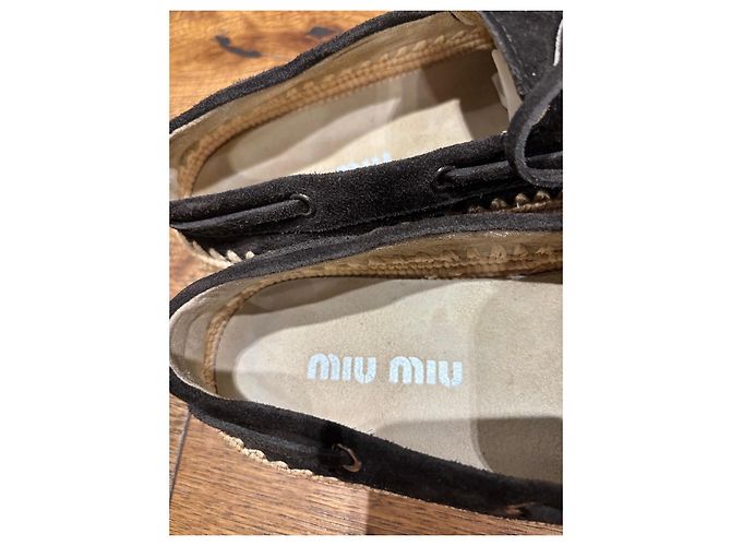 Miu Miu Ballerine in scamosciato marrone scuro 38 - vista 5