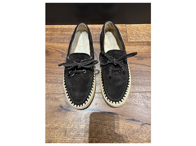 Miu Miu Ballerine in scamosciato marrone scuro 38 - vista 6