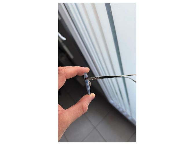 Óculos de grau Dior sem aro prateados - vista 7